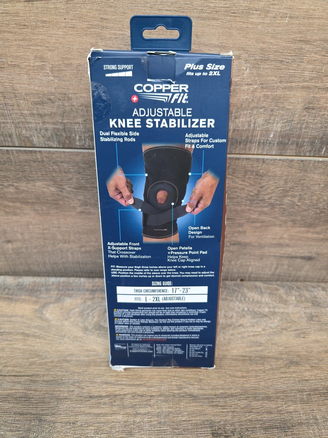 Copper Fit Compression Knee Stabilizer Size L/2XL