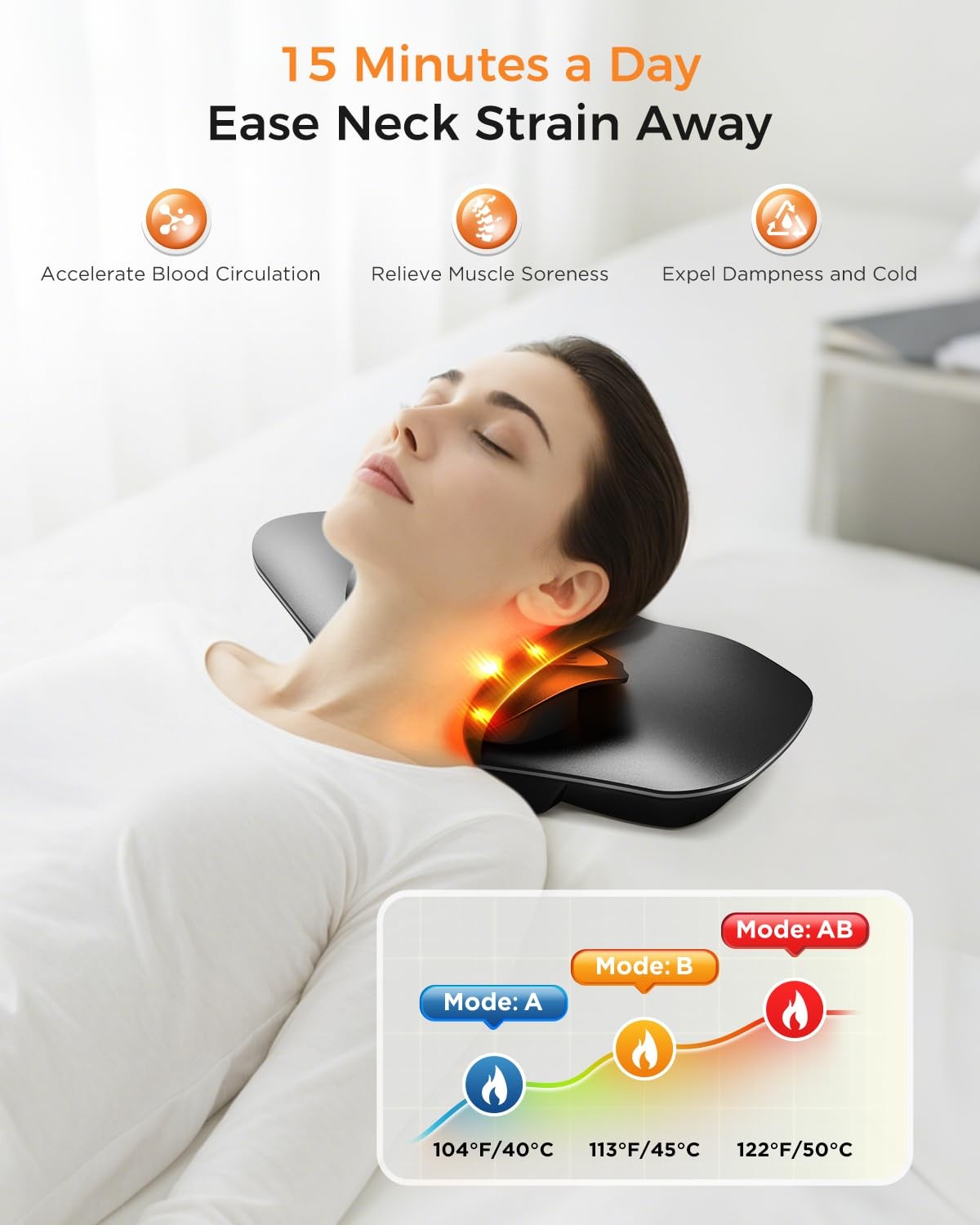 Multi-Functional Cervical Traction Device, Dynamic Neck Massager with Pulsed …