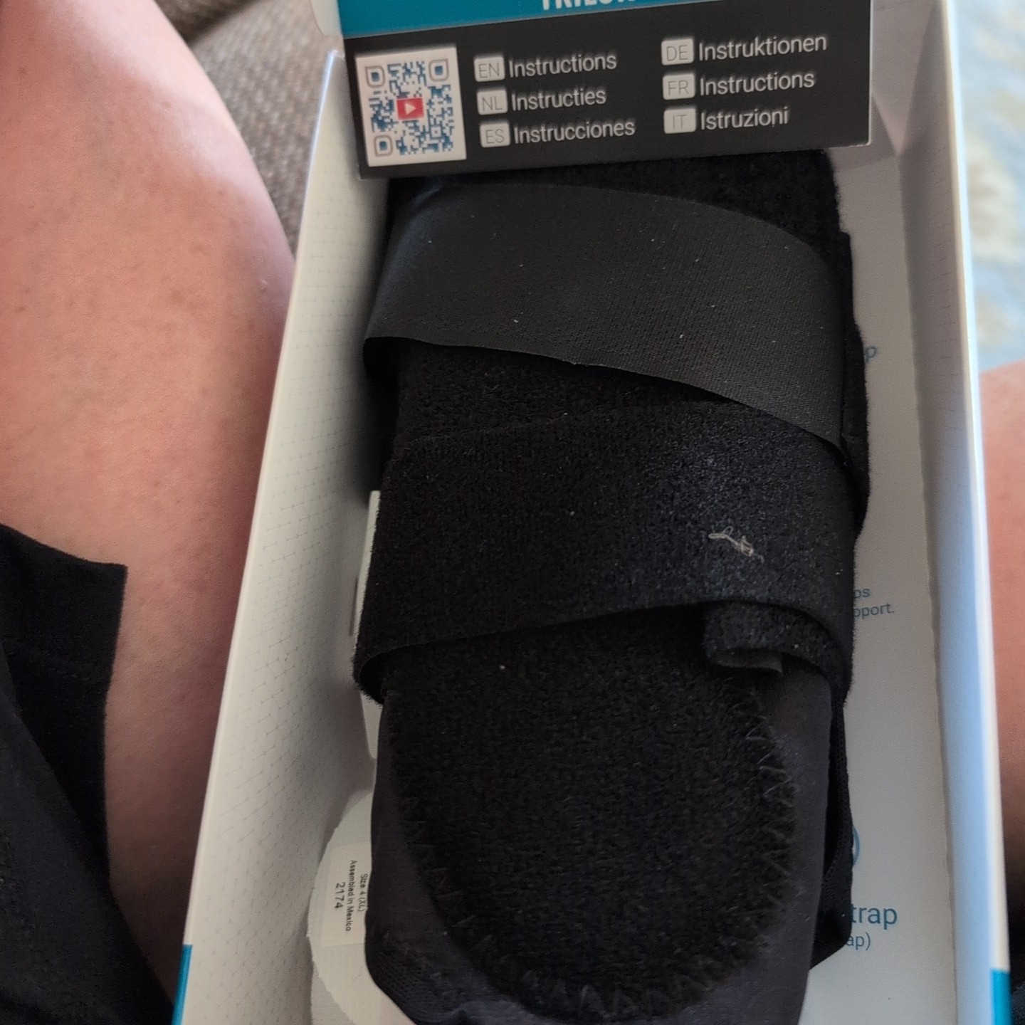 NEW BIO SKIN TriLok Foot and Ankle Control System Universal XL 53604 Black Brace