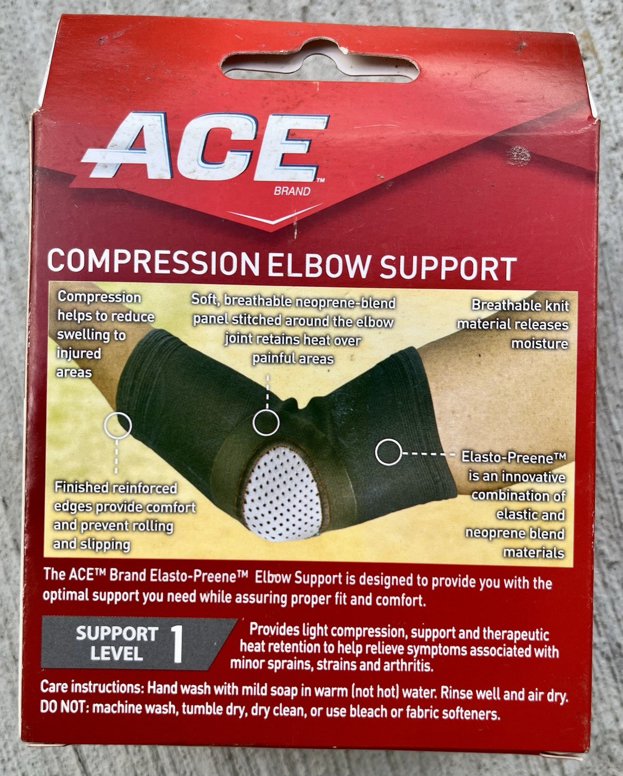 THREE! 3 Ace Elasto-Preene Compression Elbow Support Sm/Med~Box Not Perfect~New