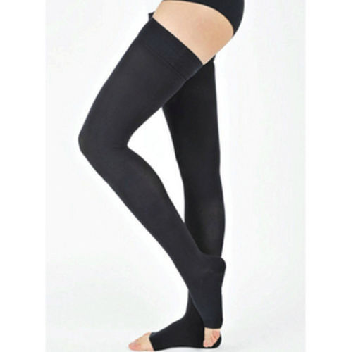 FDA Approved Thigh High Compression Stockings 20-30mmHg Firm Support, Open Toe