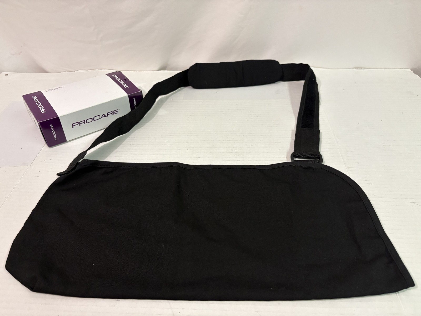 ProCare Deluxe Arm Sling Large Black Adjustable Strap Support Immobilizer New
