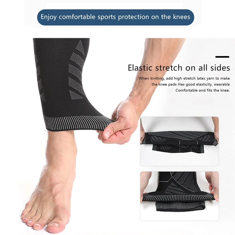 BraceTop Long Leg Compression Sleeves Full Leg Sleeve Long Knee Brace Knee
