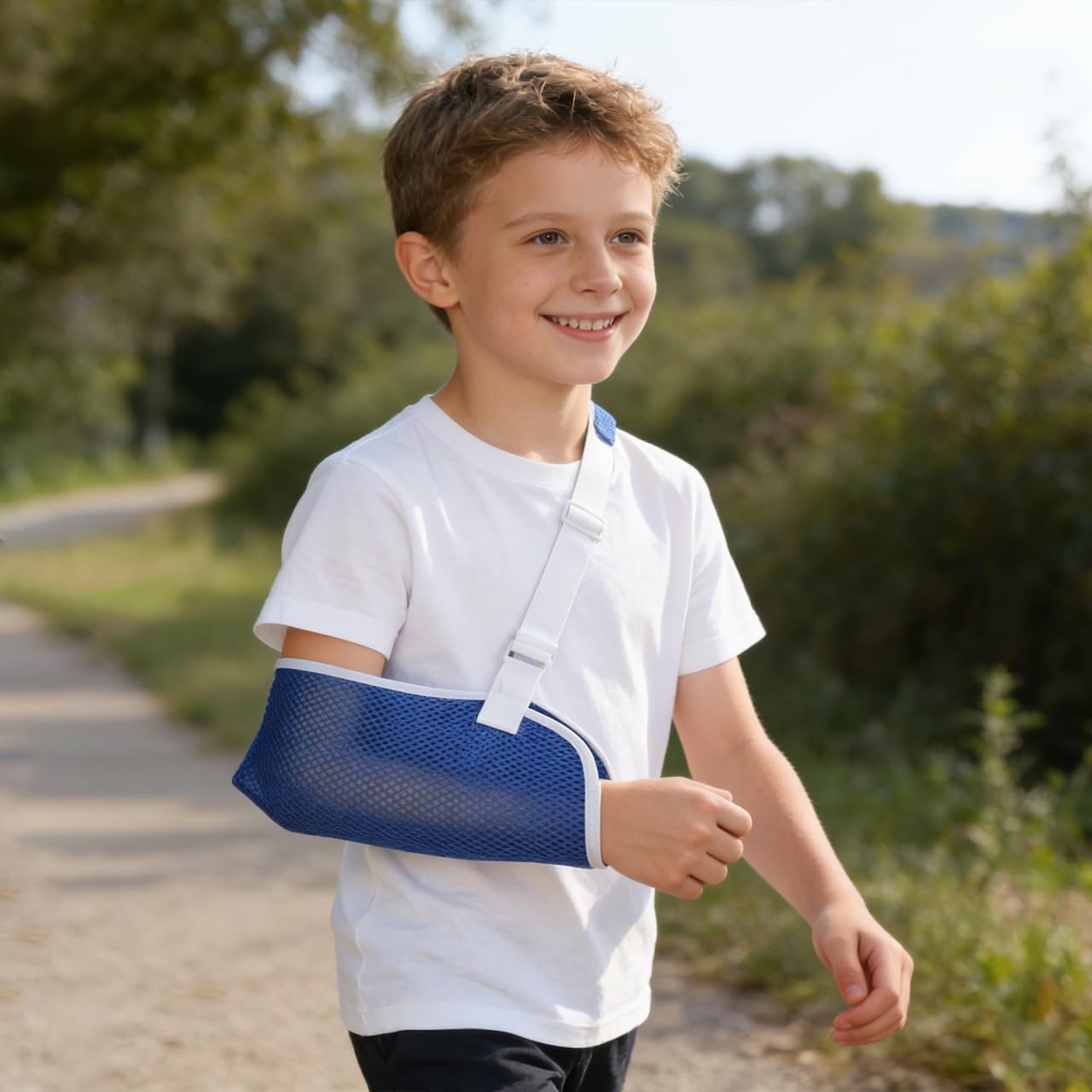 Shoulder Sling Immobilizer, Adjustable Pediatric Size; Brace Elastic Supports…