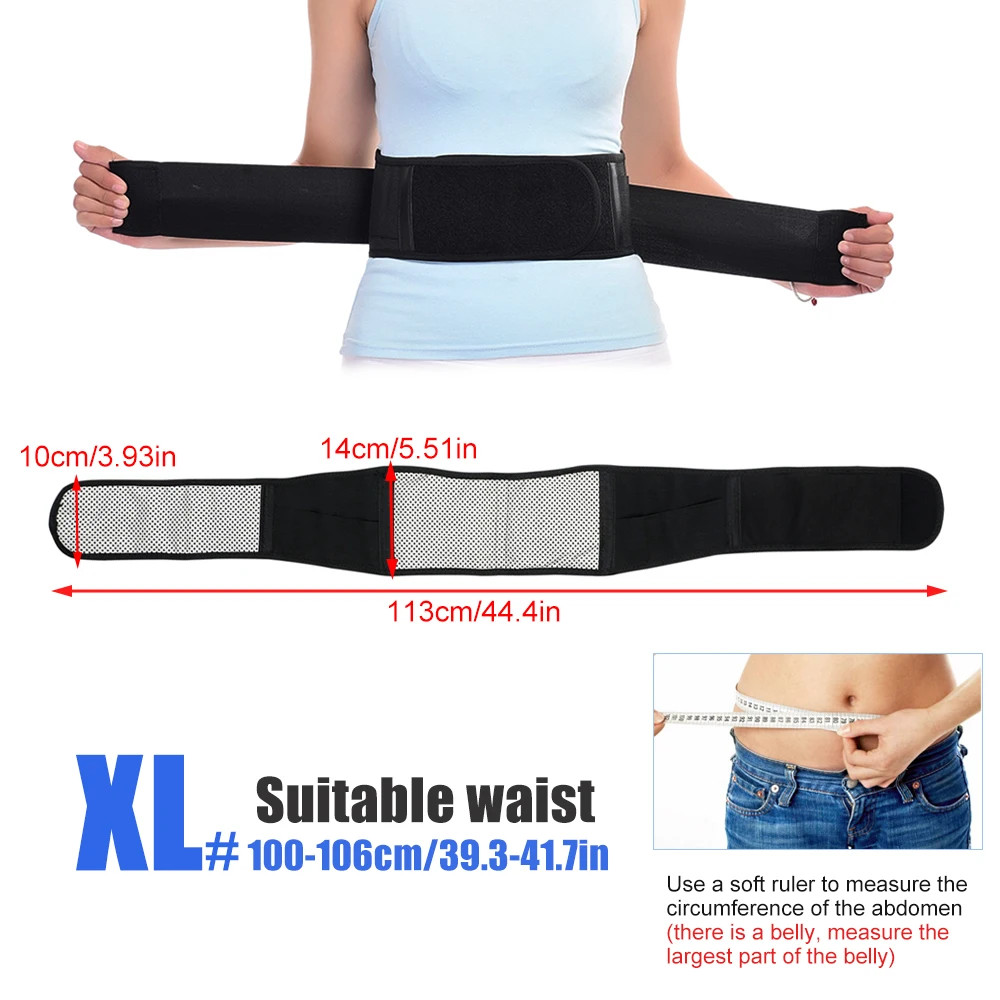 Professional Magnetic Self-Heating Adjustable Lumbar Support Waist Brace