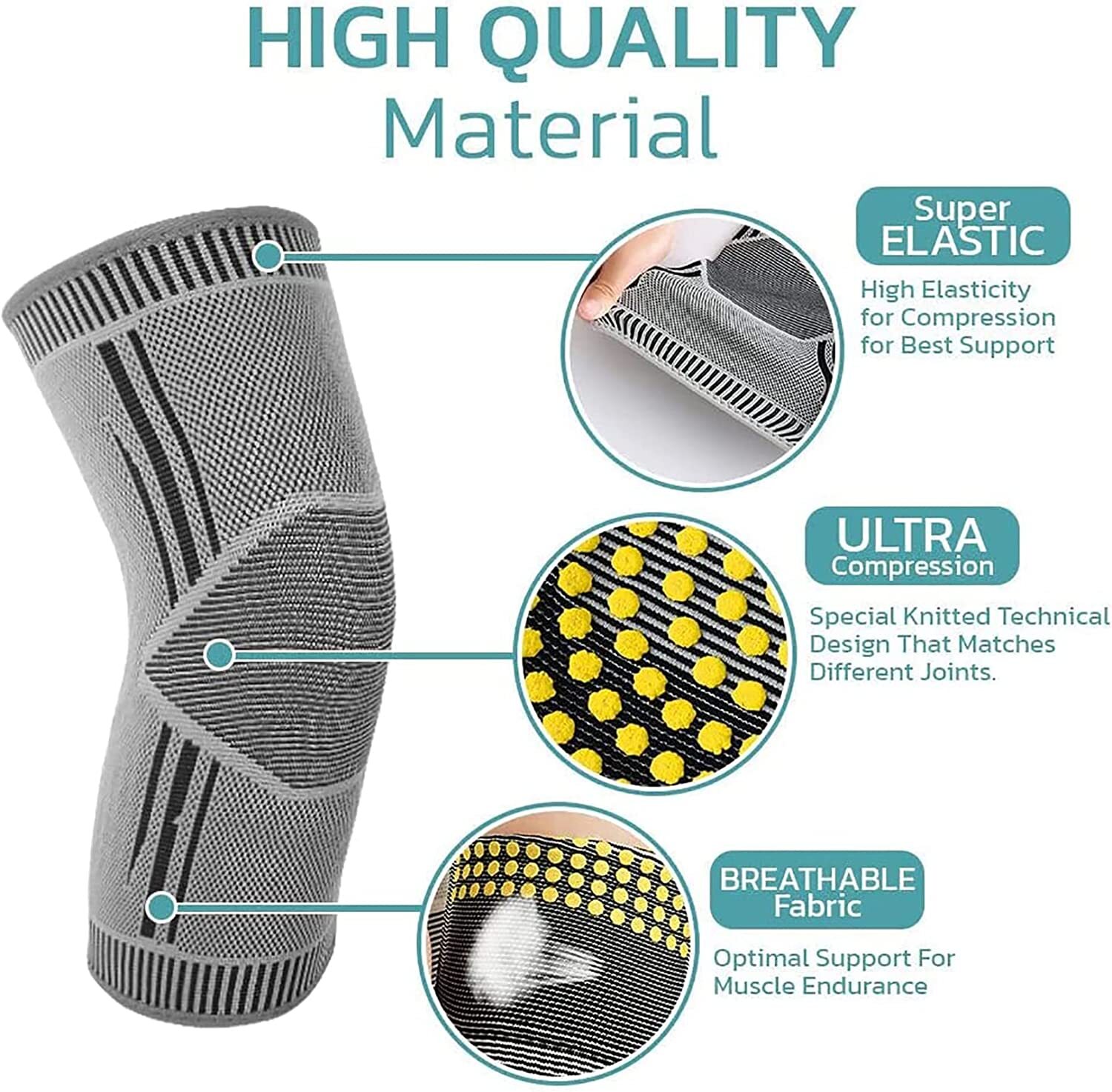 KNEECA Selfheating Knee Sleeve, Mugwort Knee Pads