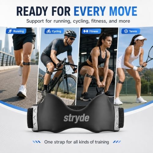 Stryde Precision Knee Strap – Premium Stryde Knee Strap with Silicone Lock-Po…