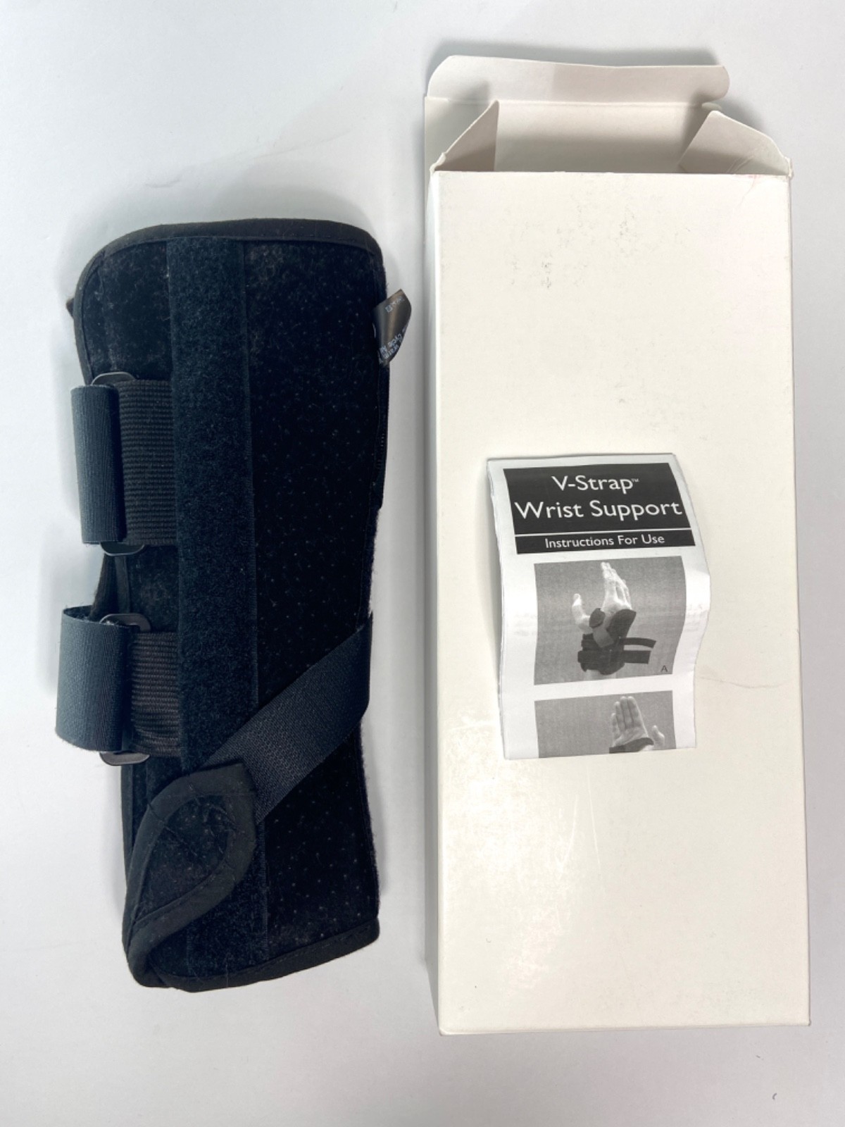Spec V-Strap Wrist Support Brace Medical, Left Medium #223274 Black – in Box
