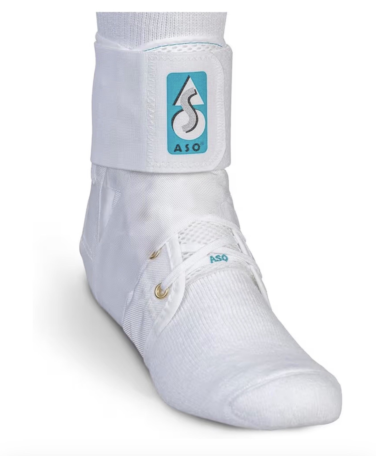 ASO Ankle Stabilizer (XX-Small, White) – Ankle Brace for Sprained Ankle and P…