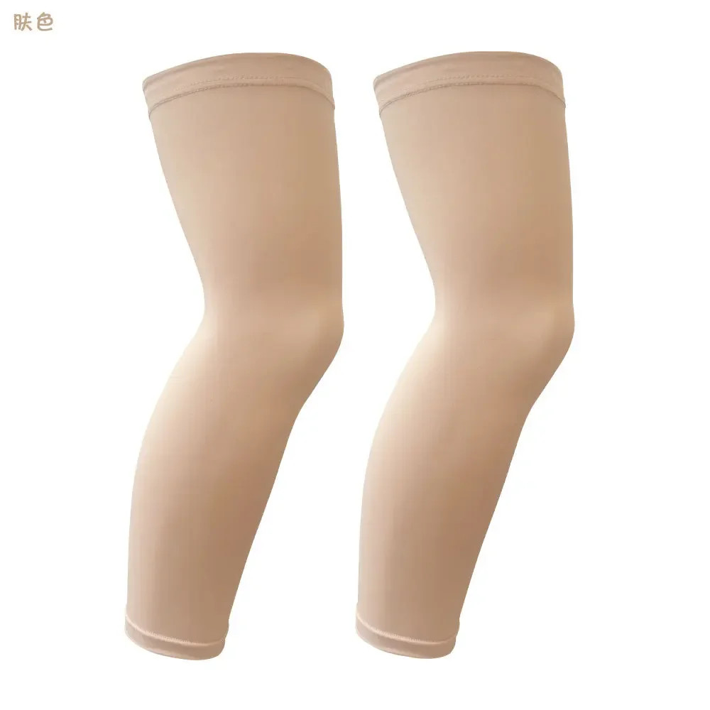 1Pair Long Compression Leg Sleeves for Kids, Comfortable Non-Slip UV Protection