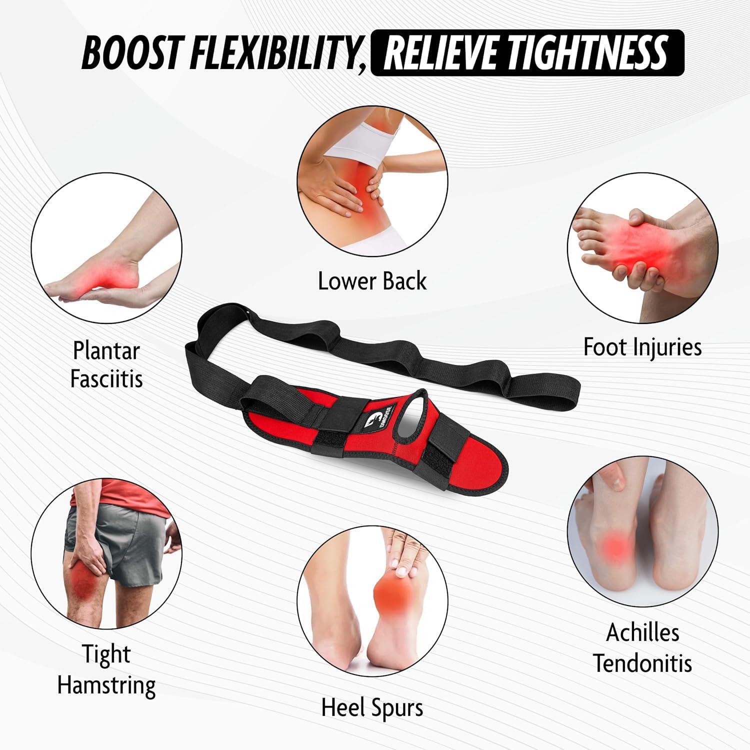 DMoose Calf Stretcher And Foot Stretcher For Plantar Fasciitis – Hamstring Strap