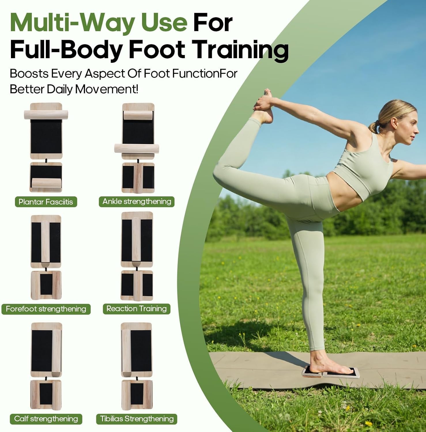 Adjustable Angle Ankle Axis Balance Board & Strengthener for Ankle Sprain | A…