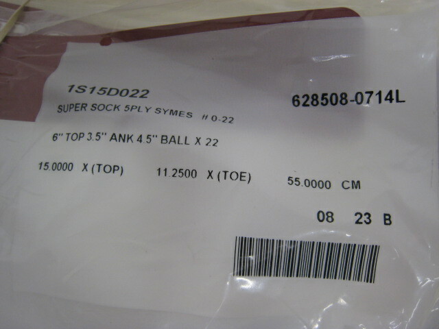 Super Sock Prosthetic Sock 1S15D022 6 x 3.5 x 4.5 x 22 Pack of 6