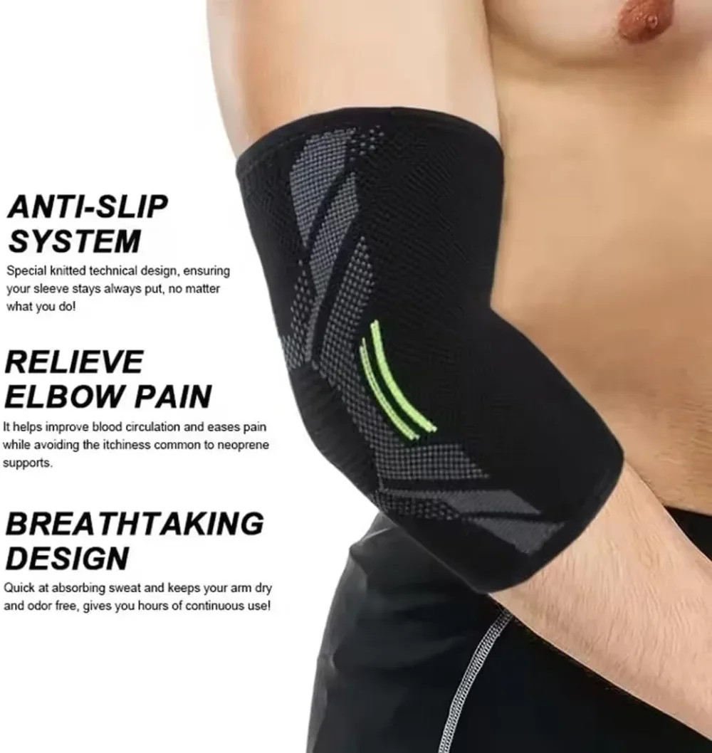2PC Adjustable Elbow Support Sleeve Single Arm Sleeve For Tennis Elbow Golfer’S