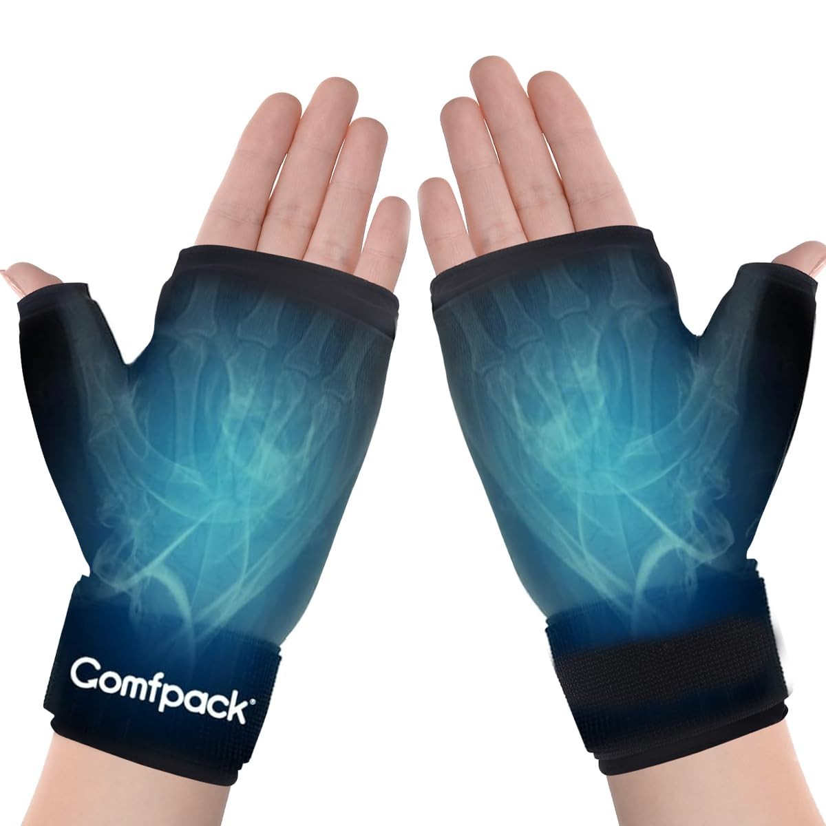 Hand Ice Pack Gloves for Arthritis, 2PCS Wearable Thumb Ice Pack Wrap, Hot Co…