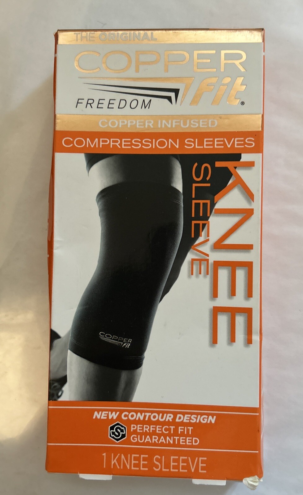 Copper Fit Original-Freedom-Compression Infused Knee Sleeve XL Unisex: 16”-18”