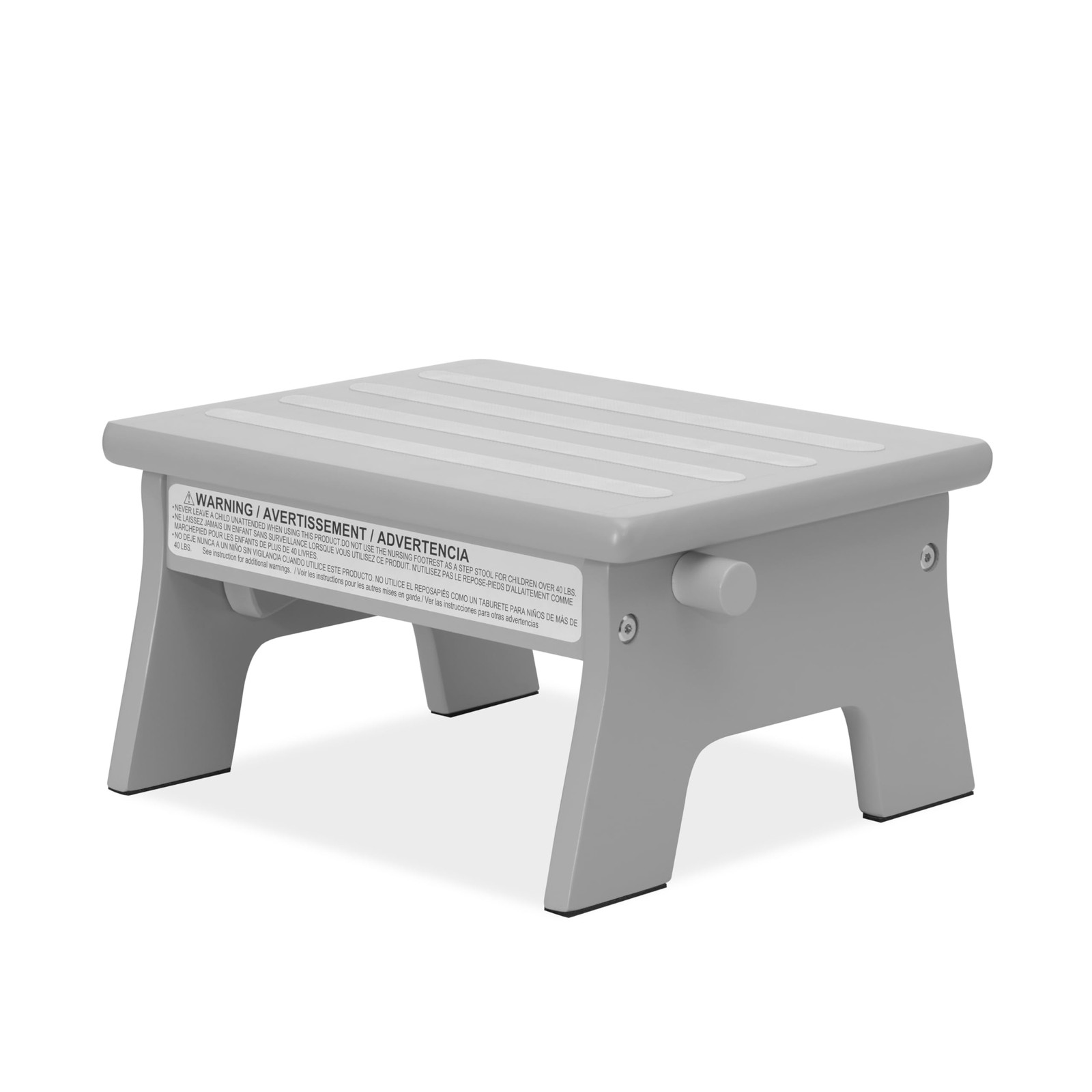 Adjustable Nursing Footrest Dream On Me Medium Pebble Grey For Comfort