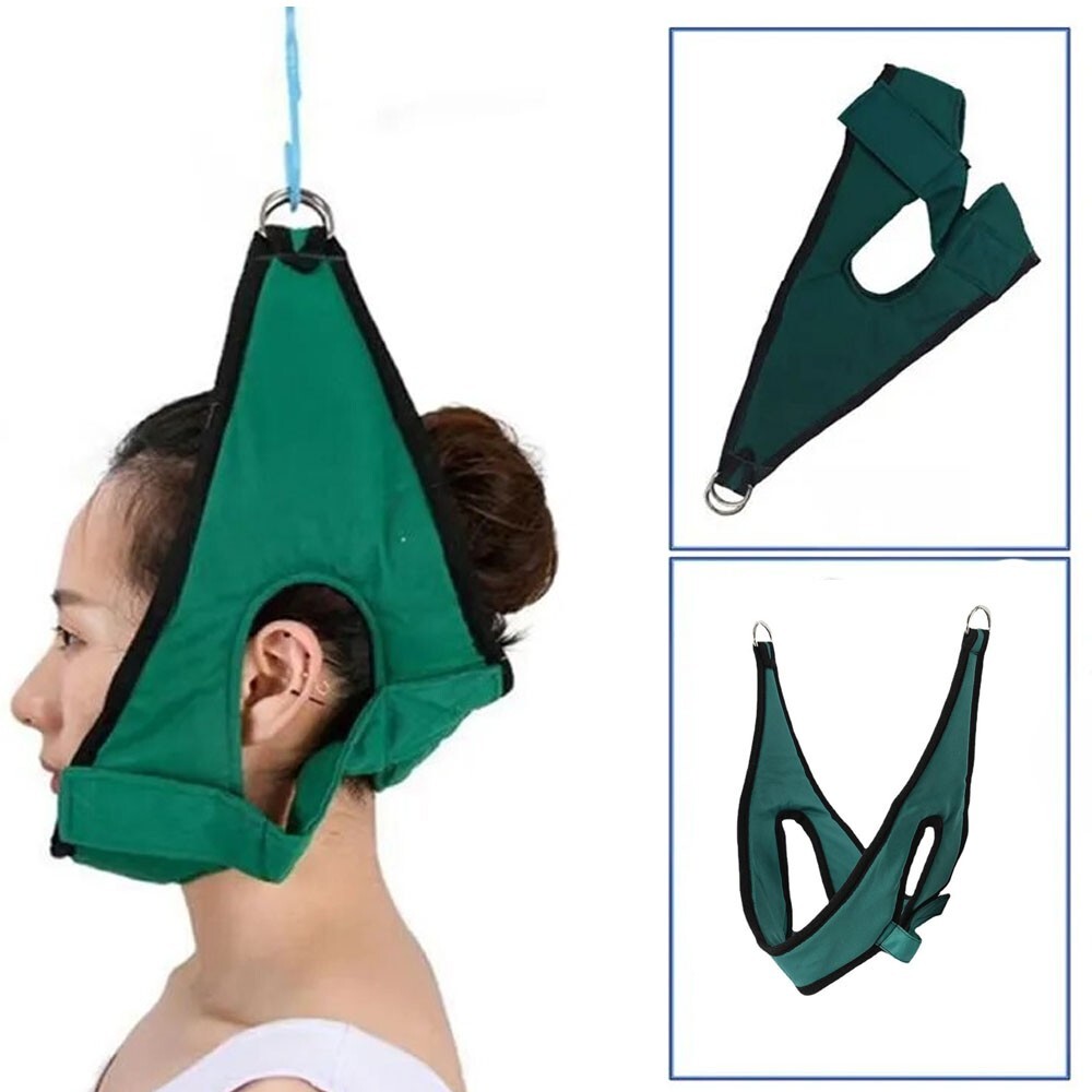 Adjustable Cervical Traction Decompression Device Neck Head Shoulder Pain Relief