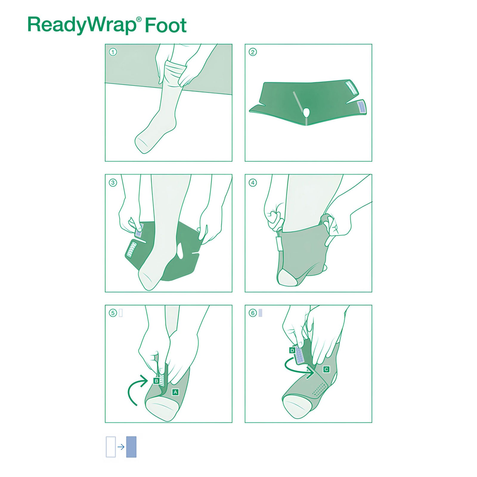 READYWRAP ReadyWrap Foot Black Left Large Compression Wrap (104425)