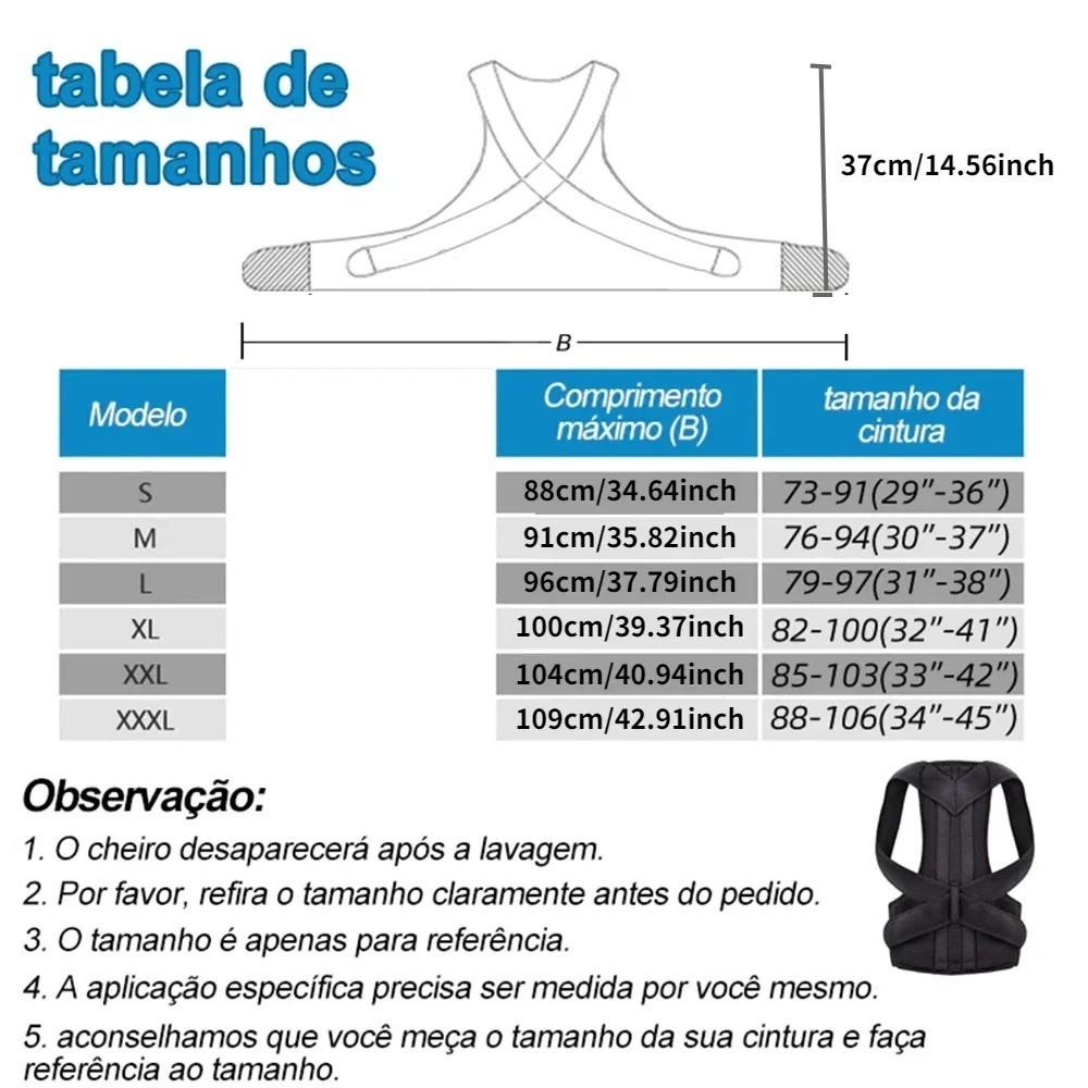 Posture Corrector Back Brace Adjustable Breathable Universal Fit Pain Relief Sup