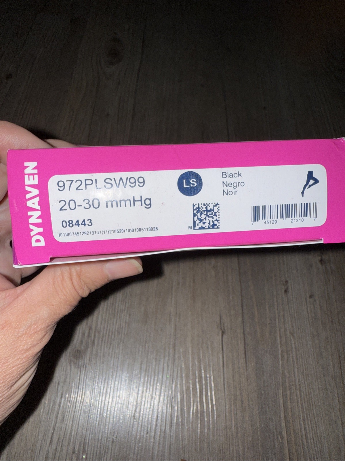 SIGVARIS DYNAVEN Black Pantyhose 20-30 Mmhg Compression Hose LS Large Short New