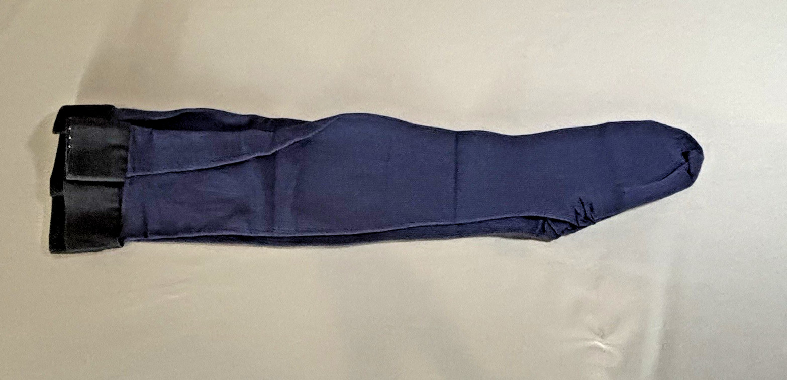 Absolute Support Knee Hi Compression Sock Hose Navy Size Small New