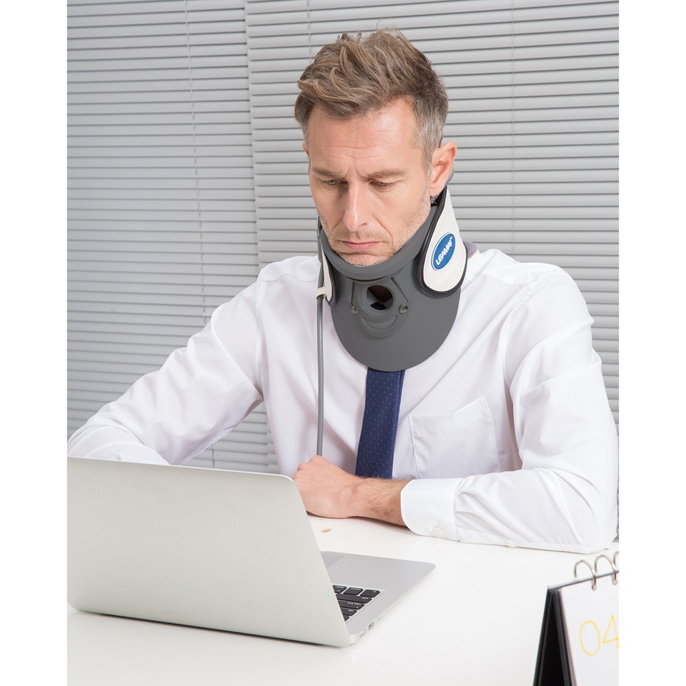 LEAMAI Inflatable Neck Cervical Traction Device Relief Neck And VFJO