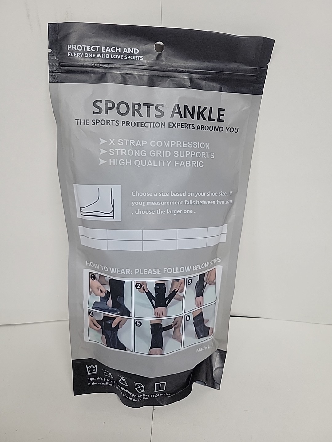 NEW SZ S Sports Ankle Brace Prevents Ankle Rolling Inward/Outward Ankle Protect