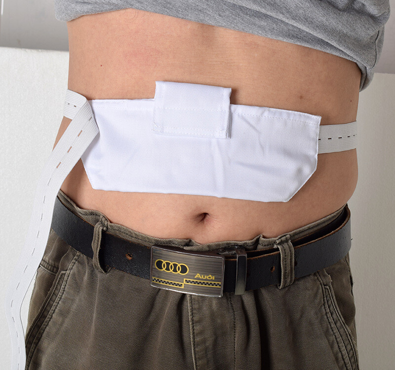 Grommet Peritoneal Dialysis Belt PD Catheter Holder Belt Breathable Adjustable