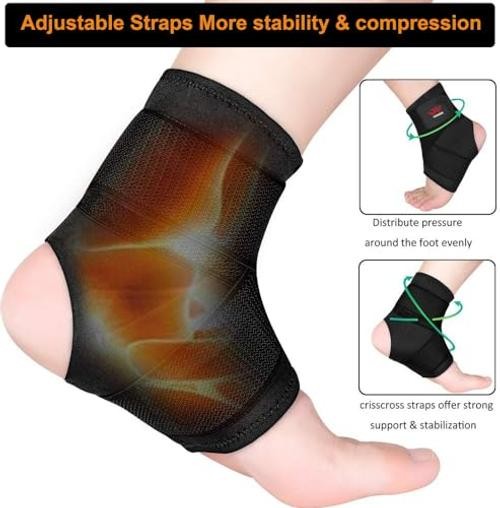 Ankle Brace, 2 Pack Breathable & Strong Ankle Brace for Small Classic Black