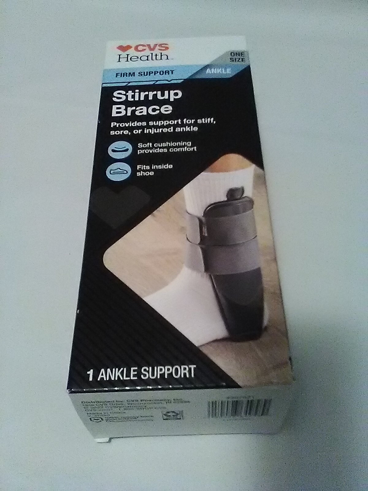 CVS Health Stirrup Ankle Brace, Firm Support – One Size