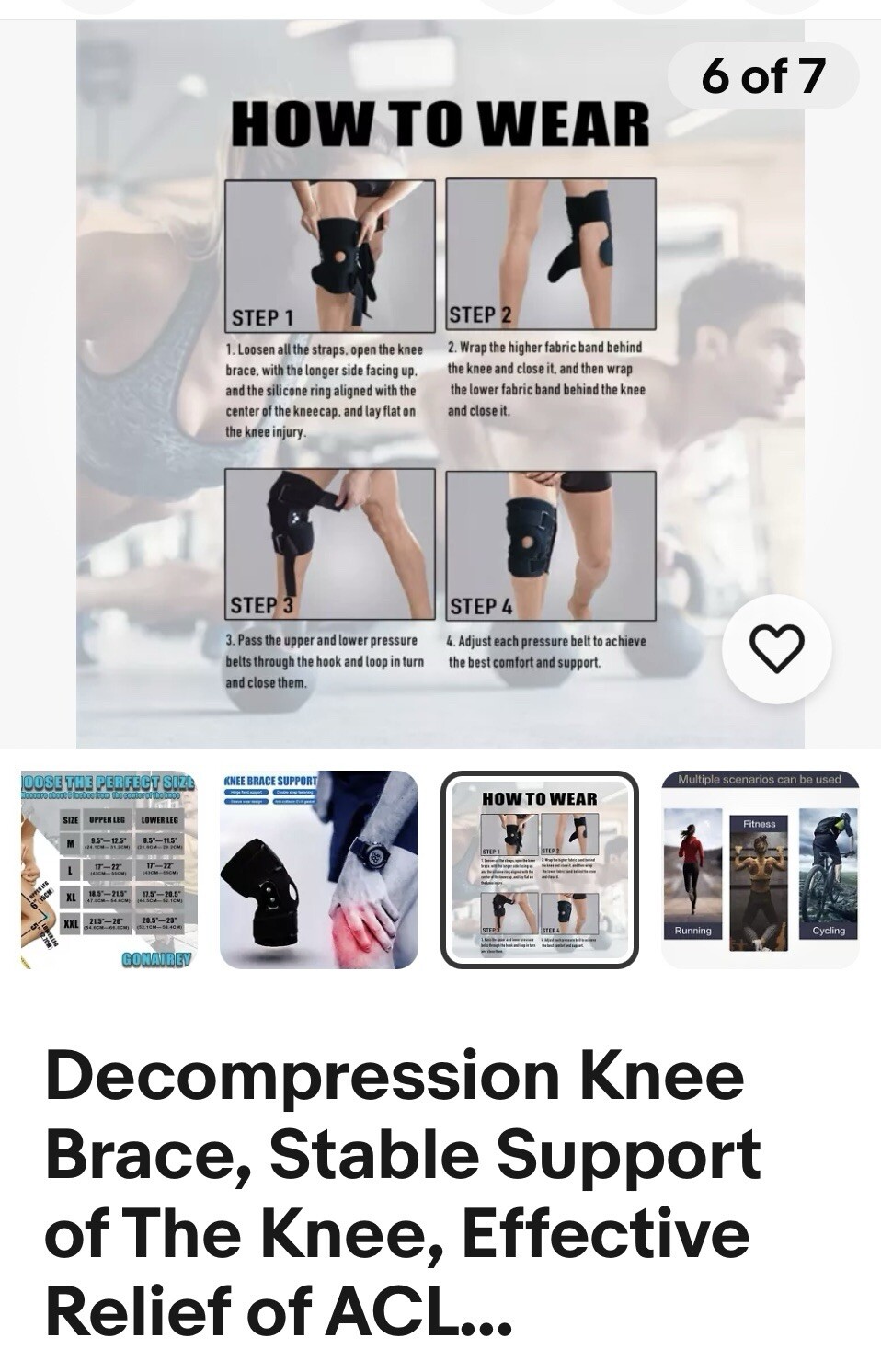 Decompression Knee Brace, Stable Support of The Knee, Effective of ACL, Arthr…