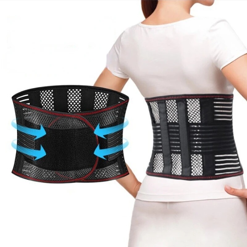 Ergonomic Lumbar Back Spine Brace for Lower Back Support Pain Relief Girdle Band