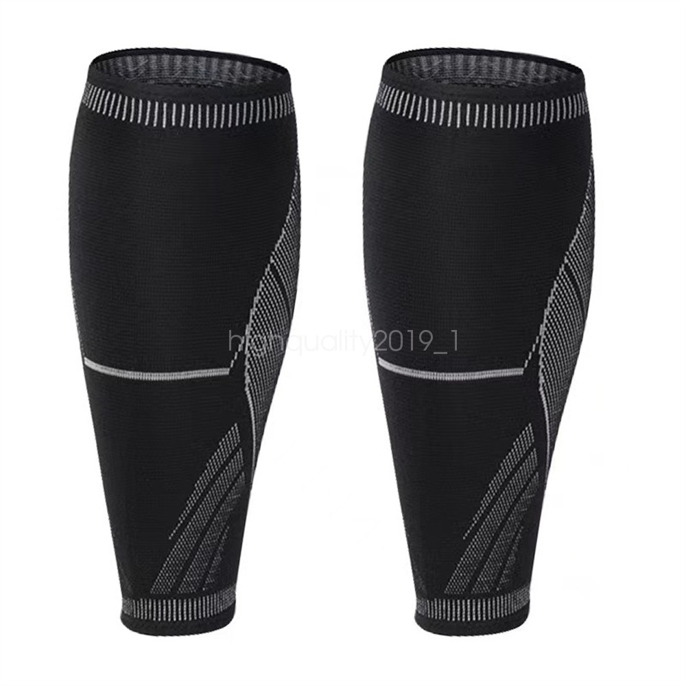 Calf Running Compression Sleeve Leg Sock Shin Splint Support Brace Guard Sports