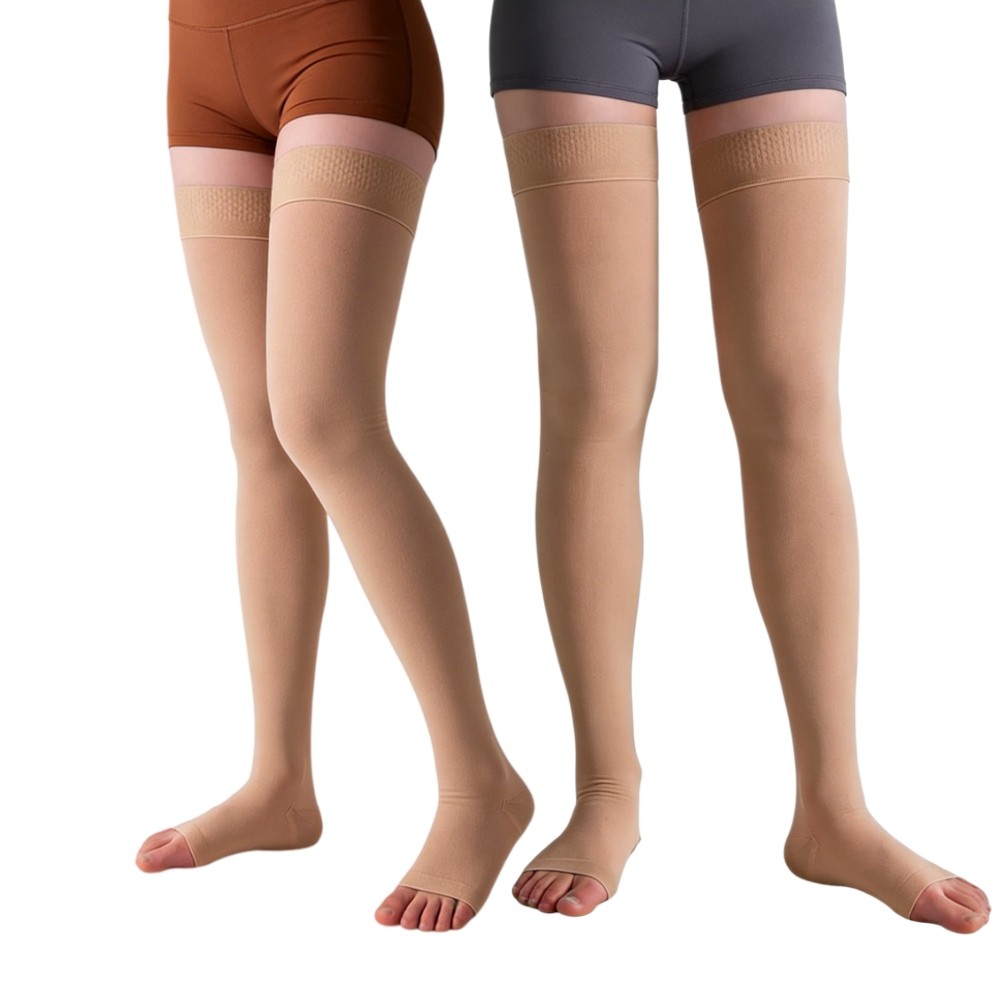 Men Women 20-30 mmHg Compression Stockings Thigh High Socks Varicose Veins Edema