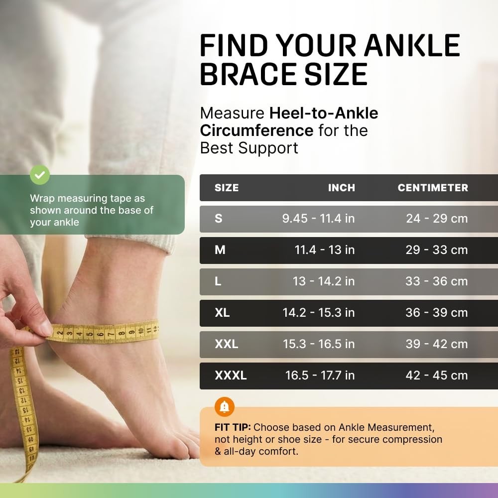 Compression Ankle Brace with Adjustable Strap – Fast Injury Recovery