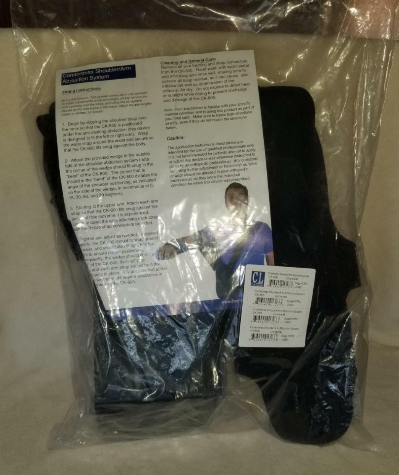 COMFORTLAND COMFORTMAX SHOULDER ARM ABDUCTION SYSTEM BRACE LEFT RIGHT CK-800