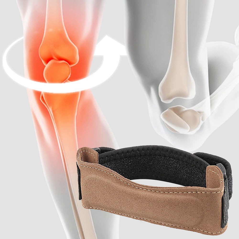 Knee Patellar Knee Support Strape Braces Adjustable Shock Absorption For Sports