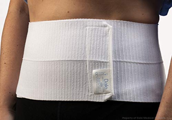 Adjustable White Abdominal Binder 30-45 Inch Waist – Ideal Post-Surgery Support
