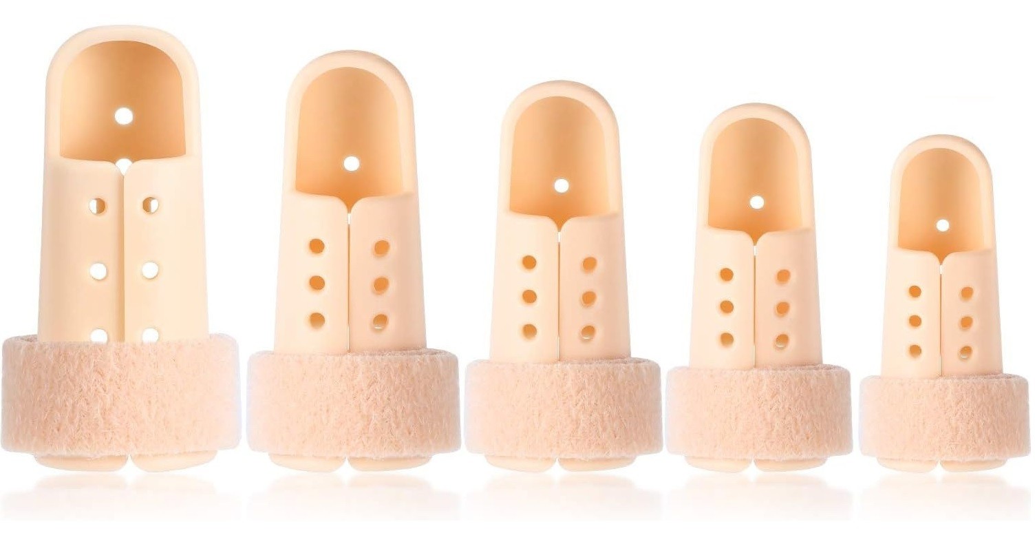 7 Pcs Mallet Finger Splint 5 Sizes Finger Support Brace