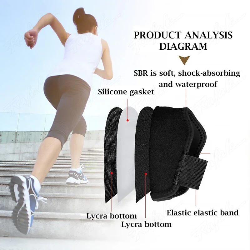 1 Pair Soft Height Increase Insole Sock For Men Women Half Heel Protectors