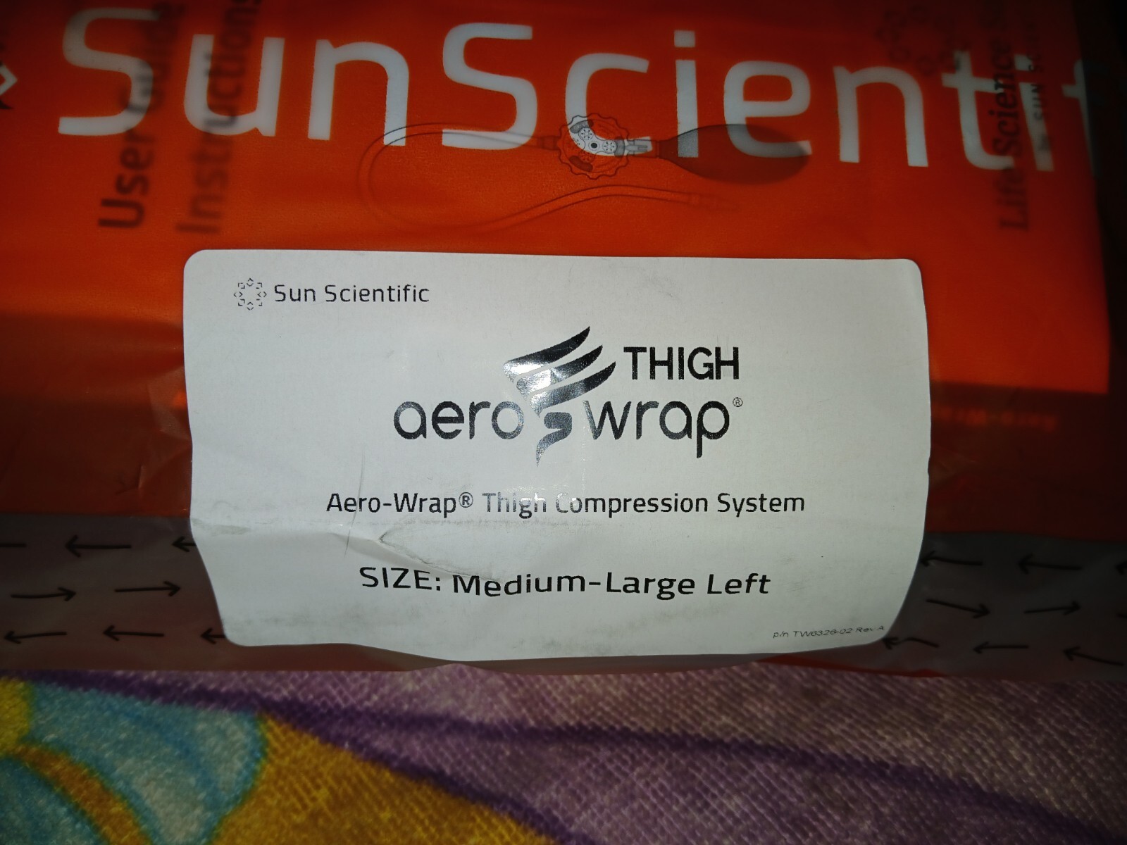 Sun Scientific Aero-Wrap Thigh Compression System Medium-large Left .Brand New.