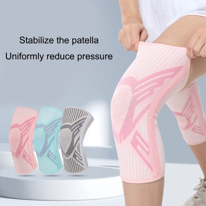 Breathable Stretchy Knit Knee Support Sleeve for Running Basketball Volleyballs