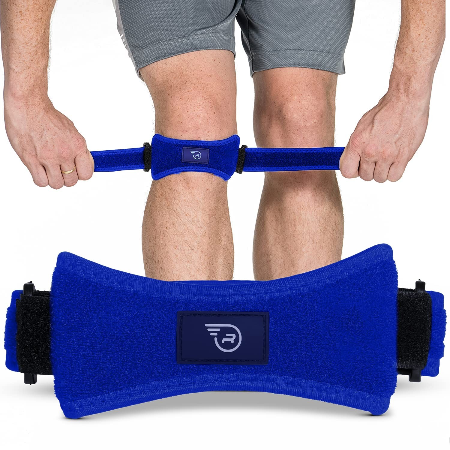 Run Forever Sports Patella Strap Knee Brace Support for Arthritis, ACL, Runni…