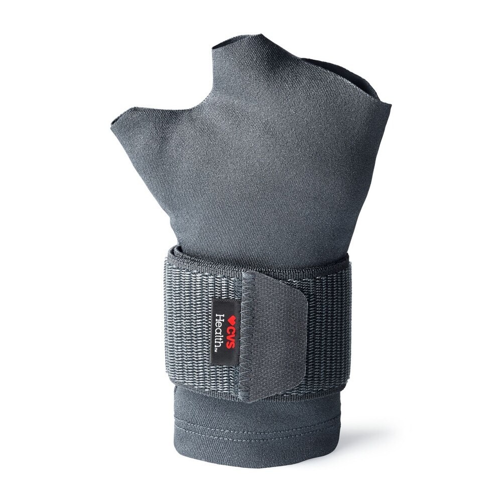New! CVS Health Compression Glove Hand & Wrist Size S/M Light Support (Grey)
