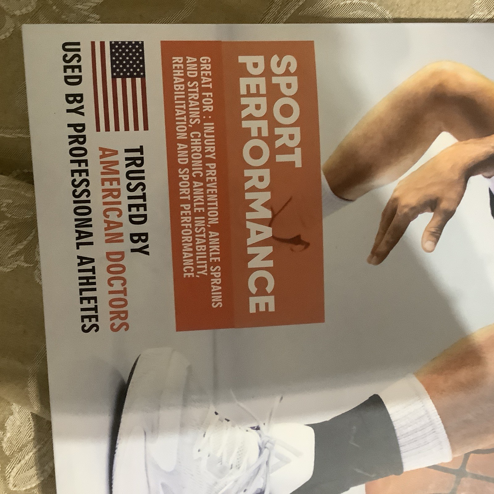 DR.Brace Padded Ankle Brace With ADditional Strap Large New