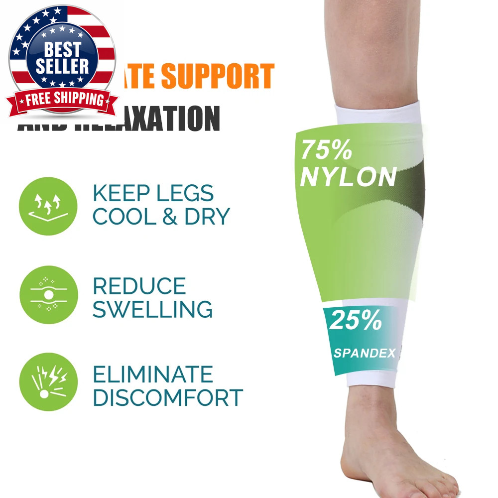 Calf Compression Sleeves for Men and Women,Knee High Socks,Footless Socks Suppor
