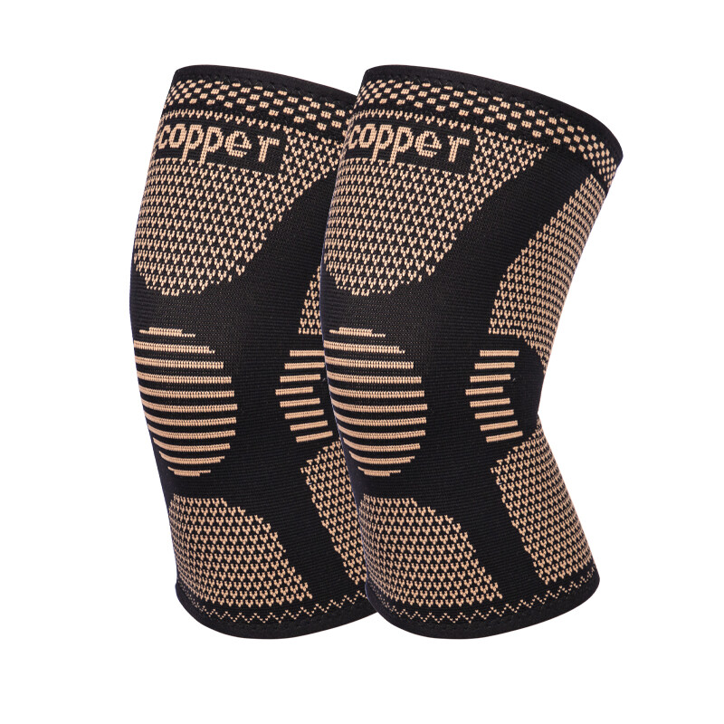 Copper Knee Sleeves Compression Brace Support Sport Joint Injury Pain Arthritis