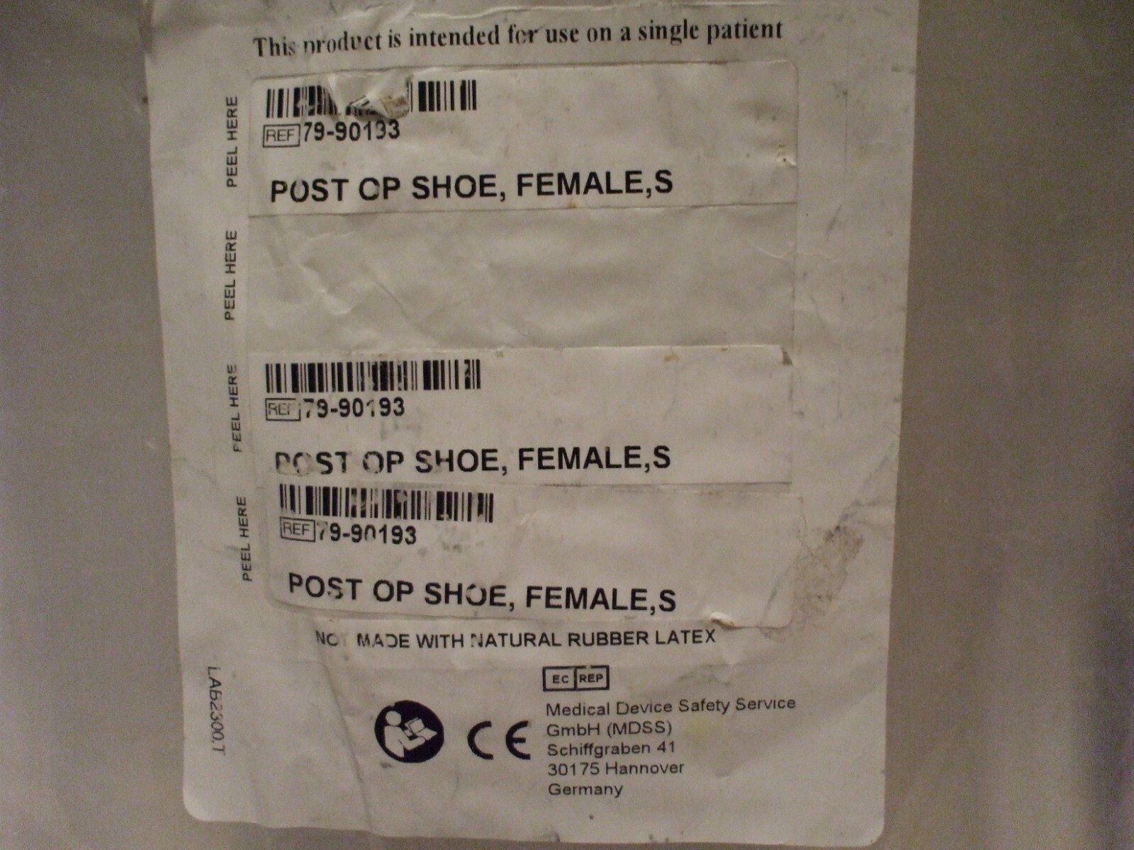 PROCARE Post Op Shoe, Female, Small, Blue 79-90193