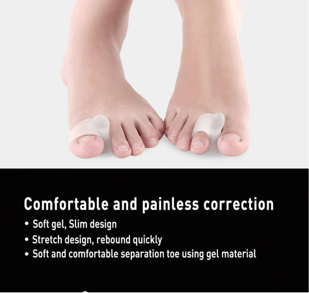 2pcs Toe Separator Spacer Rings M Stretchable Spacer Correction
